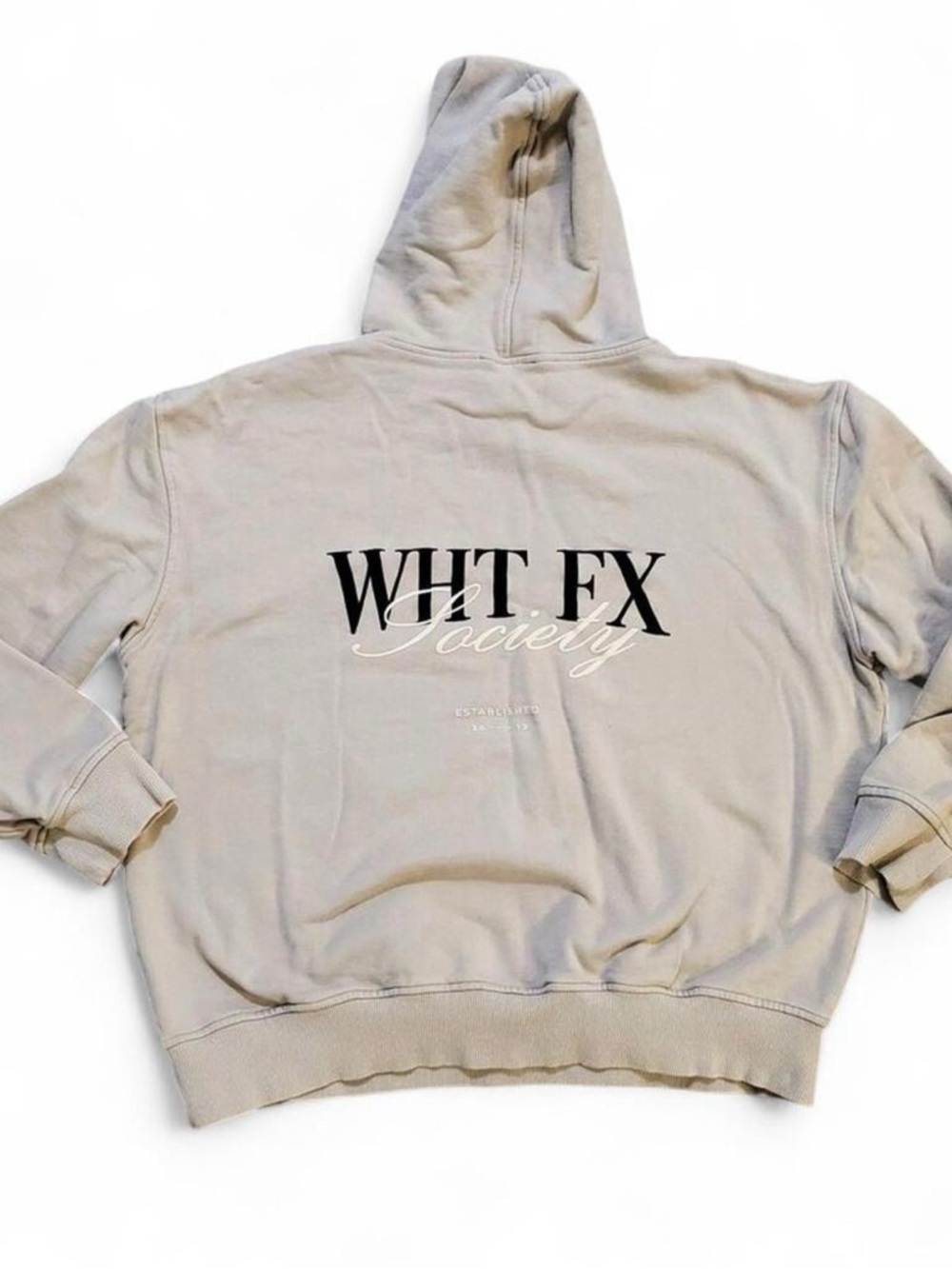 Tan white fox hoodie